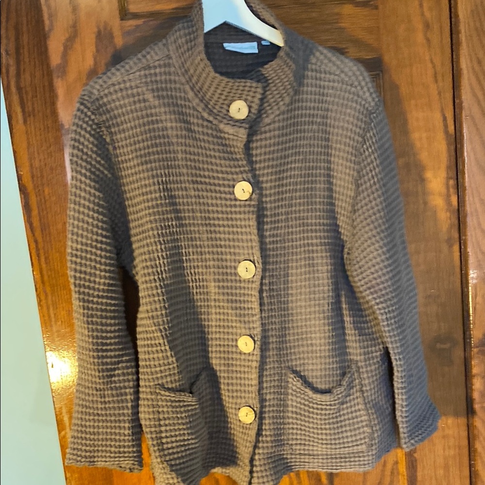 Brown Houndstooth Women's Jacket